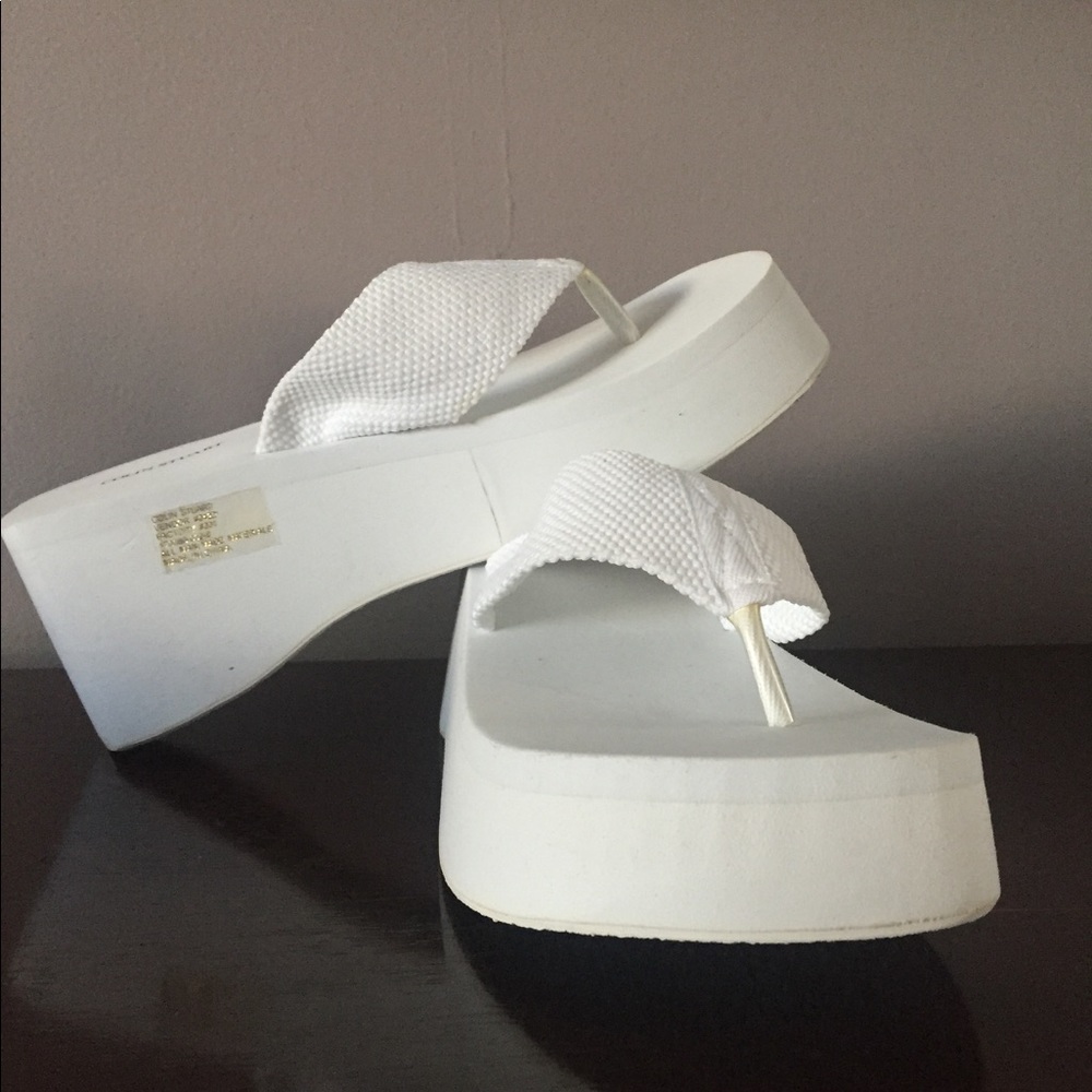 Wedge flip flops